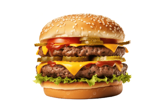 Triple cheeseburger